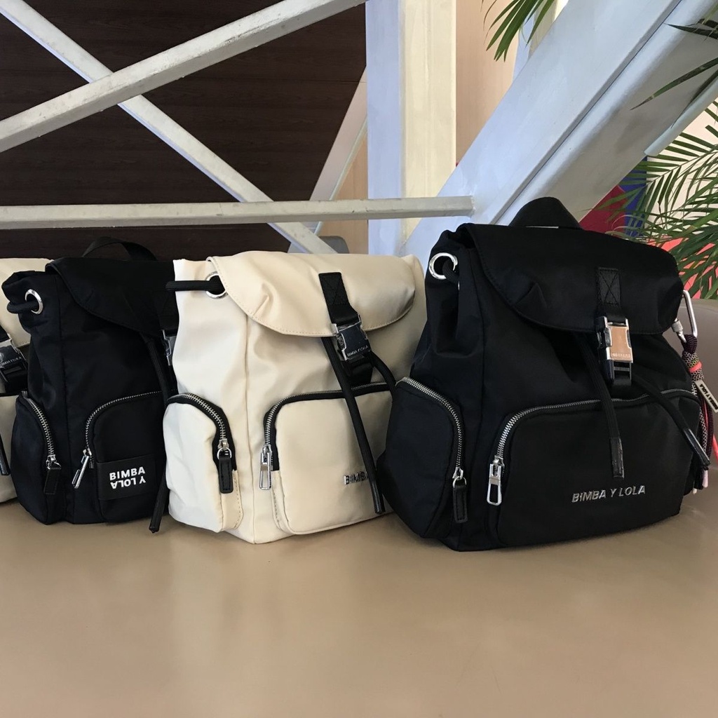 Mochila de lujo ligero bimba y lola para hombres y mujeres bolso Casual negro bimba y bolsa lola