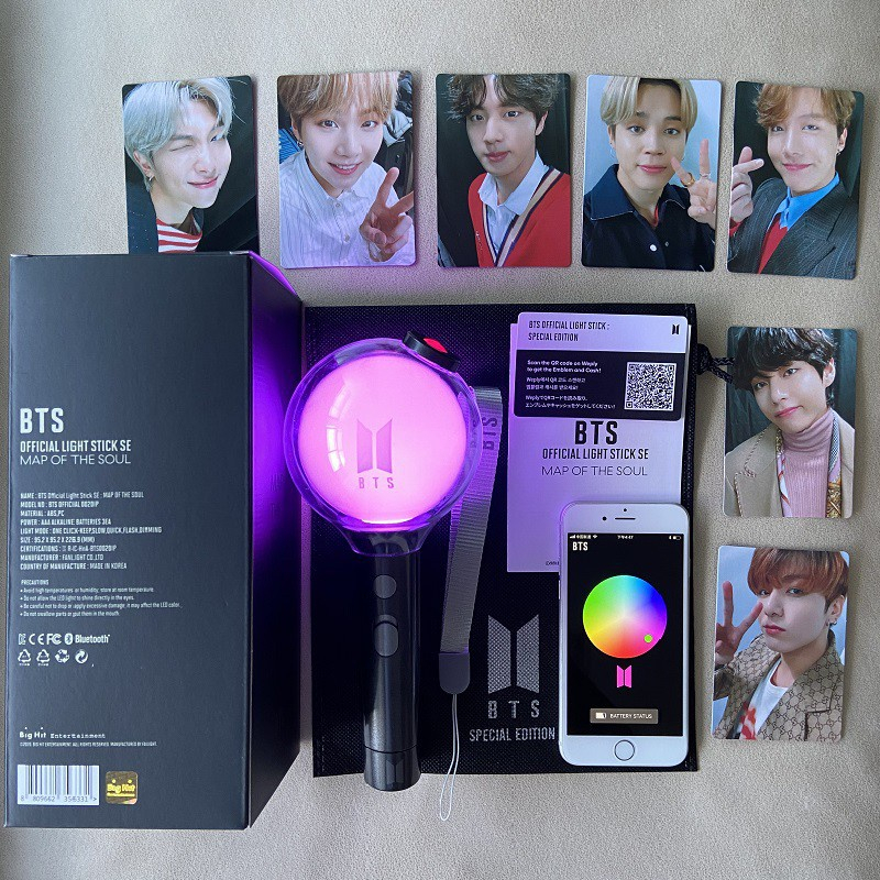BTS army bomb light stick ケース付き BTS Merch Army Bomb Lightstick Of The Soul, Resmi Ruh Haritası