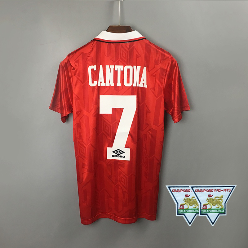 92/94 Manchester United Retro Home 1992/1994 Polera De Fútbol