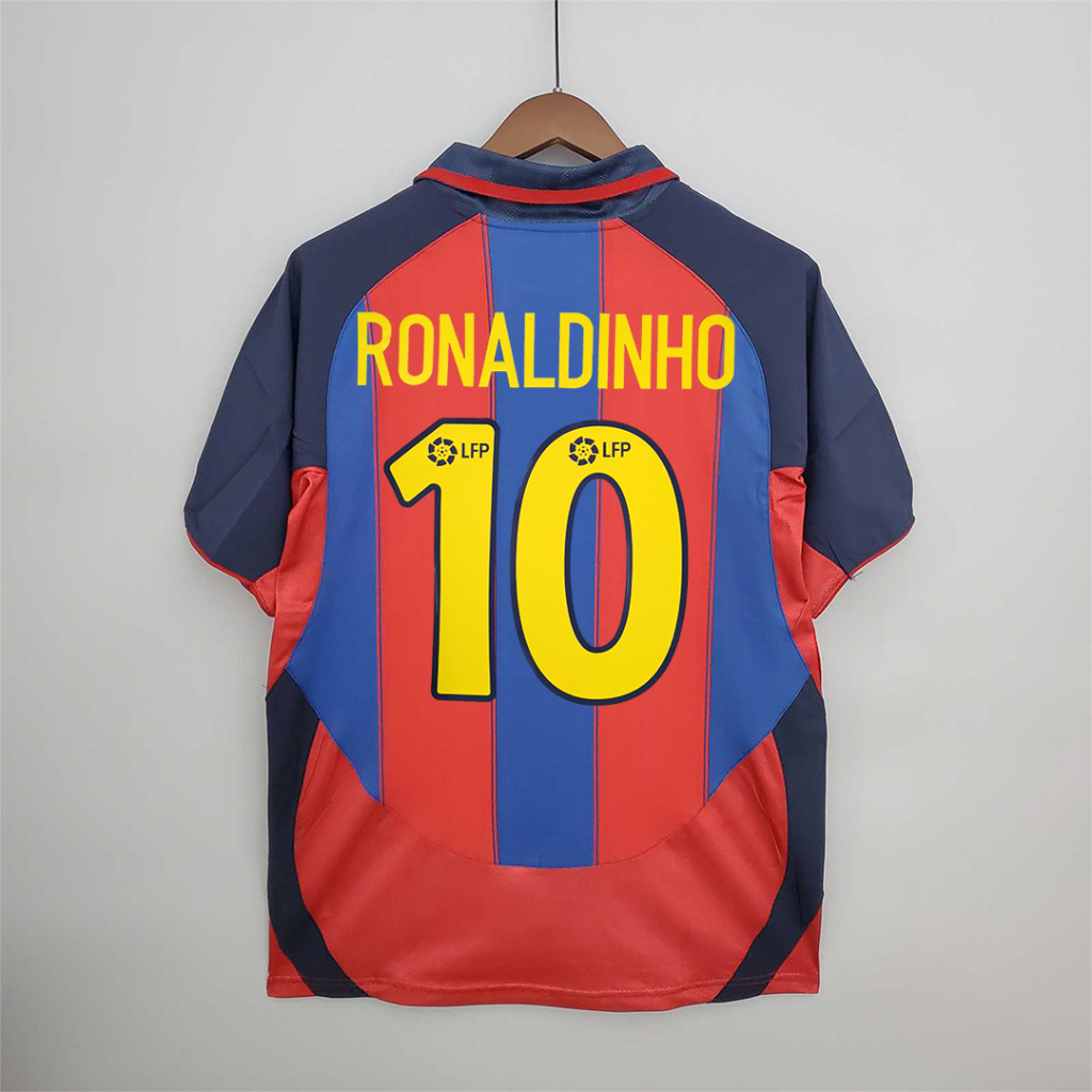 Camiseta de ronaldinho barcelona hotsell