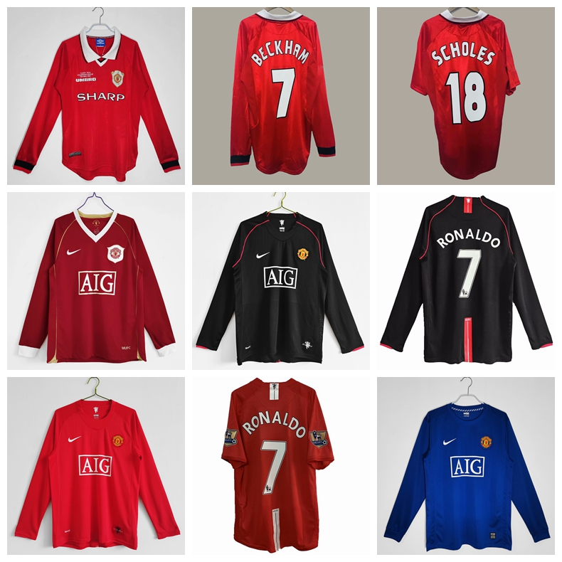 Camiseta Manga Larga Manchester United 07-08 UCL Final