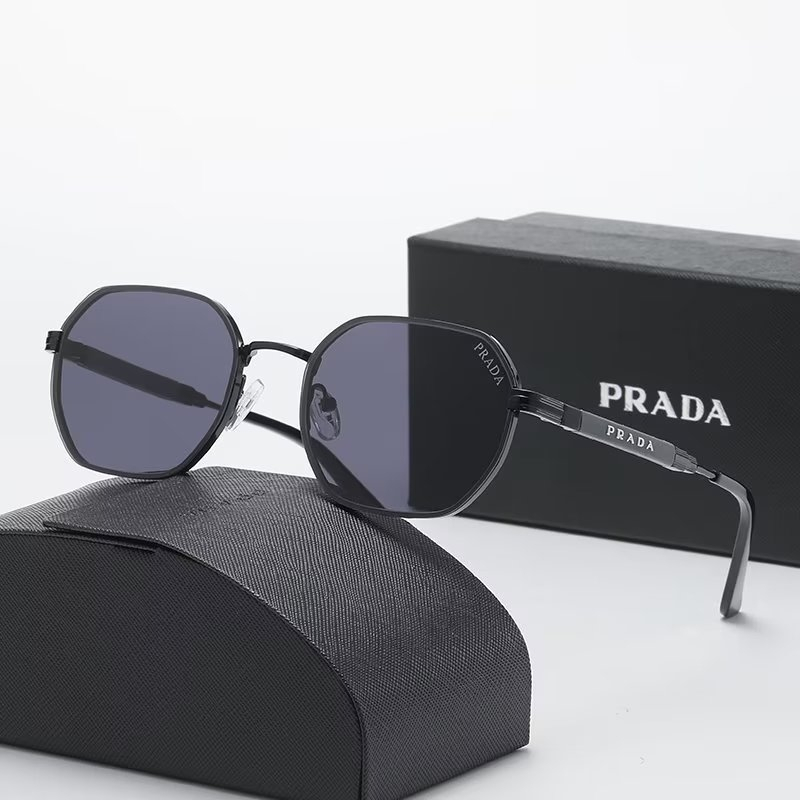 Lentes De Sol Con Logotipo De La Marca Hombre Mujer Prada Moda Clasica Vintage UV400 Espejo Cuadrado Shopee Chile