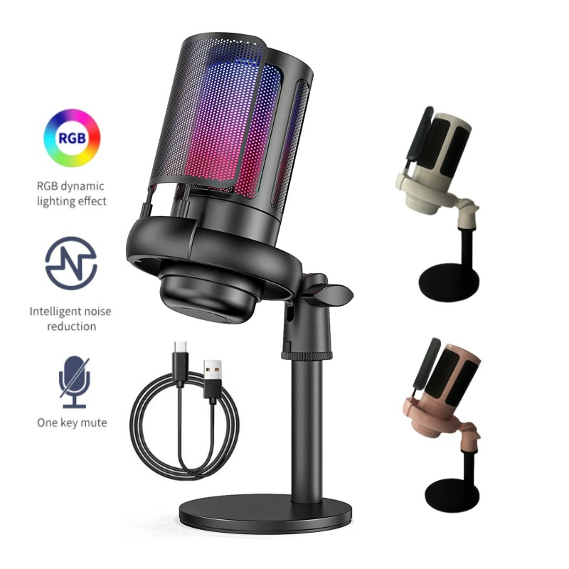 Fifine Ampligame A6V Microfono USB RGB: Aperto Ma Mai Usato, Qualit&agrave; Da Studio Per Gaming E Streaming!