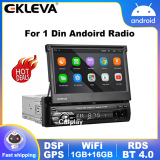 Radio Dab 2 DIN Android GPS Inalambrico Carplay Android Auto Mirror Link,  Pantalla Táctil 7 Pulgadas Radio Coche GPS, Estéreo Bluetooth, Navegación  GPS, WiFi, FM RDS Radio, EQ, 6 USB, Cámara Trasera 