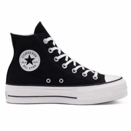 Converse Zapatos De Tacon Alto Chuck Taylor All Star lift Cunas Plataforma Blanca Completa Shopee Chile