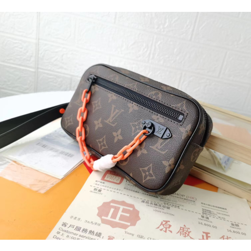 Louis Vuitton Nuevo Bolso De Embrague M68321 100 original Autentico LV Mano Para Hombre M44458 Con Caja Shopee Chile