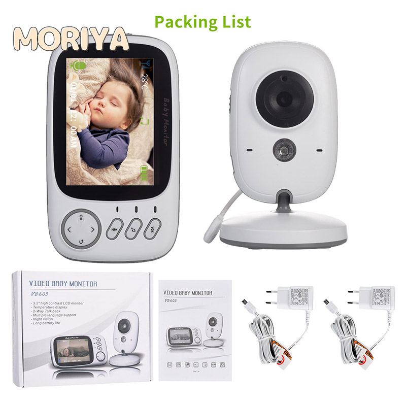 Comprar Monitor de vídeo inalámbrico portátil de 2,8 pulgadas,  intercomunicador a Color, cámara para bebé, visión nocturna, Walkie Talkie  para niñera y niñera