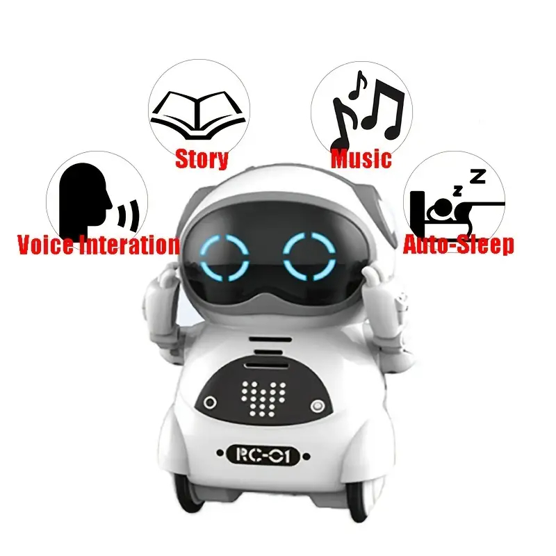 Pocket RC Robot , Diálogo Interactivo Para Hablar Reconocimiento De Voz  Grabación Cantando Danza Contar Historia Mini Juguetes | Shopee Chile