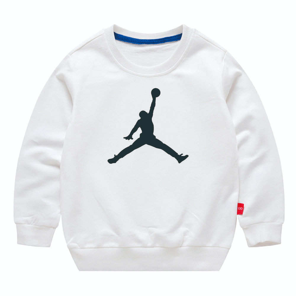 Sudaderas Con Estampado De Air Jordan Para Ninos 100 Algodon Jersey Cuello Redondo Polera SW 005 Shopee Chile