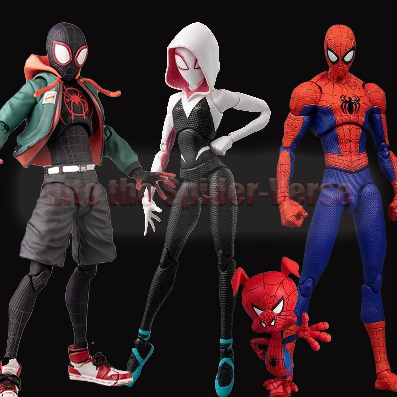 Mafex SV Action Spiderman Peter Parker Spider man miles Morales