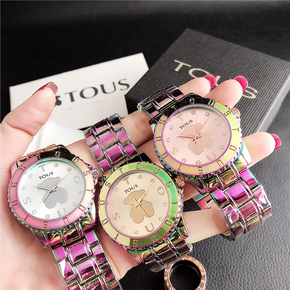 TOUS Top Relojes De Las Mujeres De Negocios De La Moda Casual De Acero Inoxidable Shopee Chile