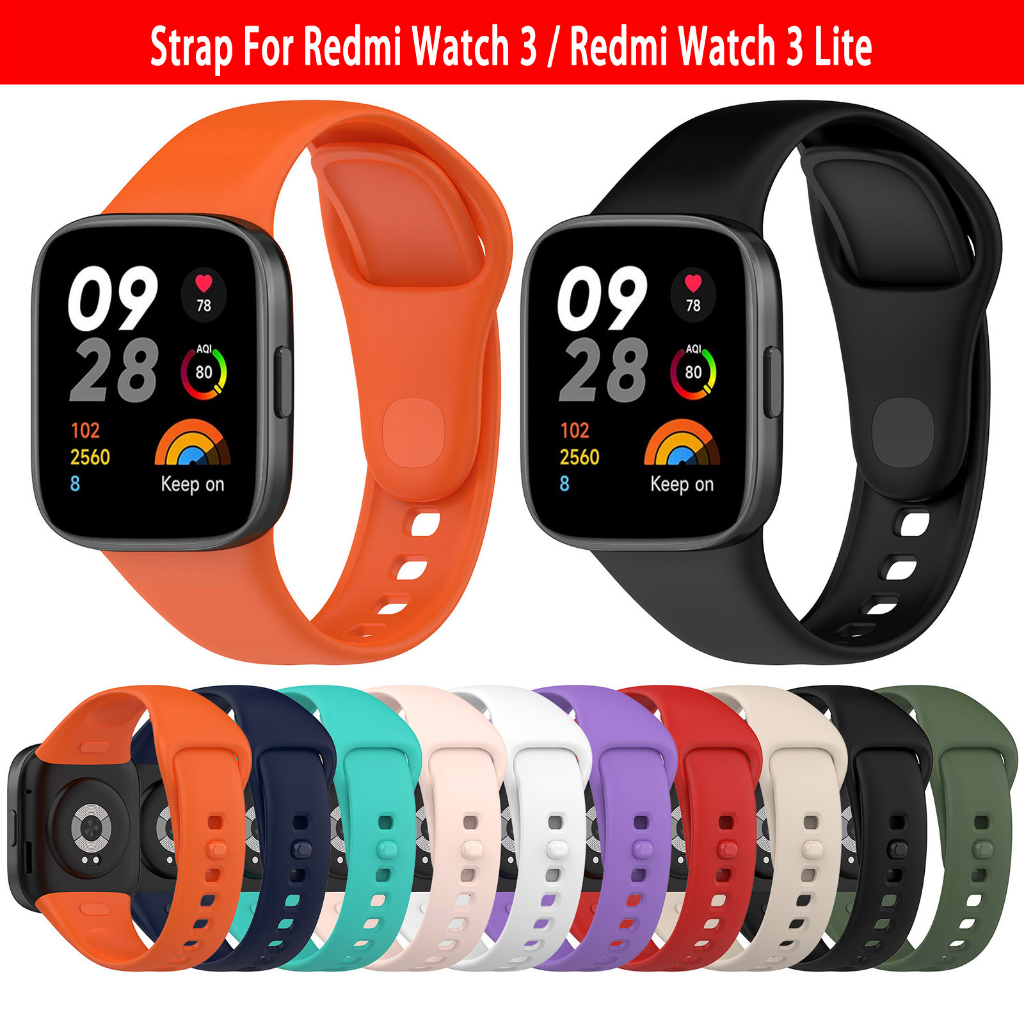 Para Redmi Watch 3 Lite / Watch 3 Active Mijobs Correa de reloj de cuero  TPU (rojo