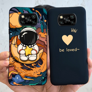 Funda de teléfono POCO X3 para Xiaomi Poco X3 Pro, carcasa trasera de  dinosaurio de dibujos animados para Xiaomi Poco X3 NFC X 3 X3Pro,  parachoques