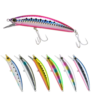 KIT Señuelos de Pesca Minnow Wobbler Duro 28g +- Ojos 3D