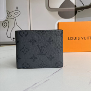  Louis Vuitton Cartera delgada para hombre Monogram