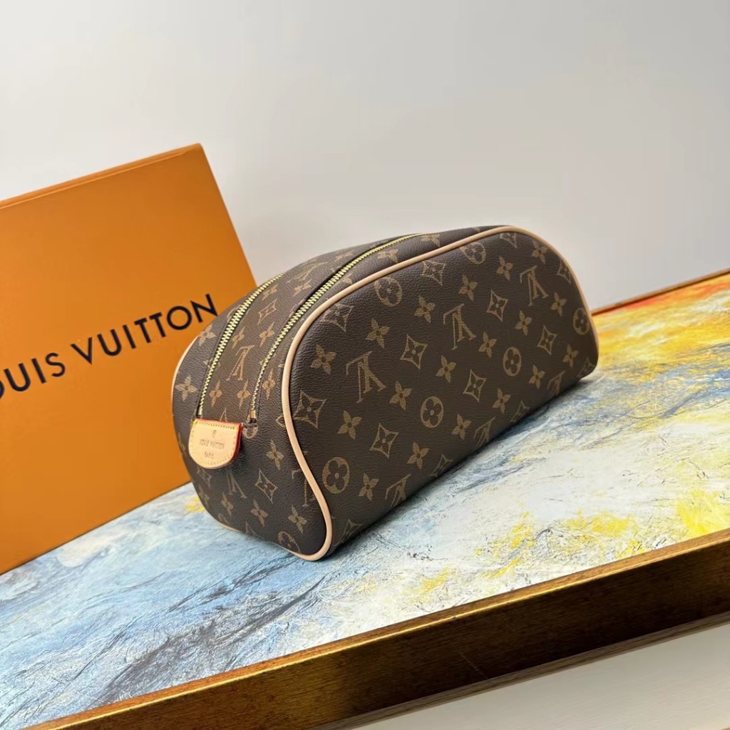 LV47528 ¡ Presbicia ! Louis Vuitton (Bolsa De Maquillaje) Lavabo Grande  Almacenamiento De Doble Cremallera