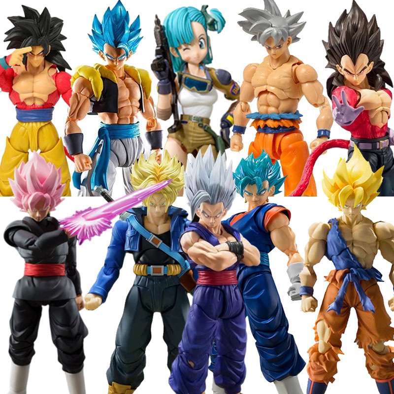 Anime Dragon Ball Z Son Goku Son Gohan Vegeta Saibaiman Action Figure Dragon  Ball Ex Tenkawakeme No Choukessen Masterlise Toys