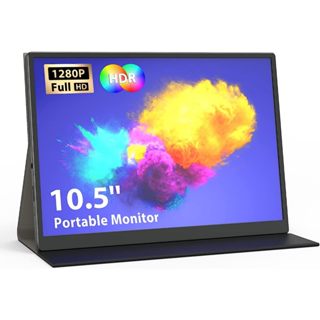Monitor portátil triple P2 para portátil, extensor de pantalla dual FHD  1080P de 12 pulgadas, pantalla IPS USB-A/tipo-C/HDMI/altavoces para