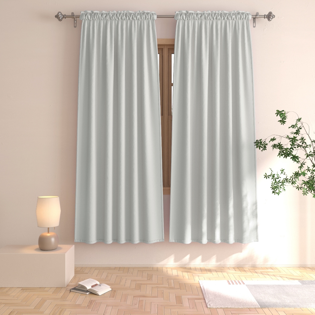 Cortinas opacas térmicas color gris para dormitorio, sala de estar,  cortinas con aislamiento sólido, ahorro de energía con ganchos, 2 paneles,  color