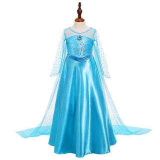 Disfraz de princesa de Elsa para mujer, Vestido largo de Reina