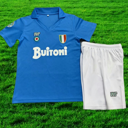 Camiseta De F tbol Para Ni os 87 88 Napoli Retro De Alta Calidad