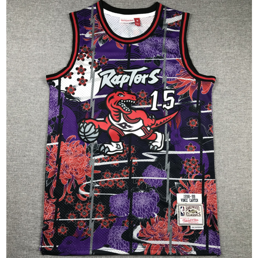 Nueva Hombres Toronto Raptors 15 Vince Carter retro Bordado Polera De Baloncesto Conejo Rojo Shopee Chile