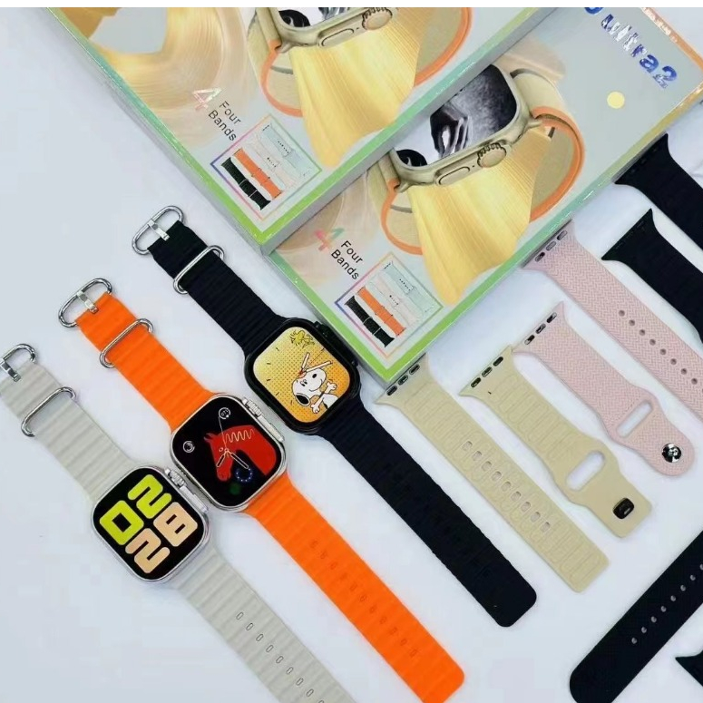 Product image (4 Correas) 2024 Nueva Serie 9 Smartwatch T20 Ultra 2 Carga Inalámbrica PK T800 2