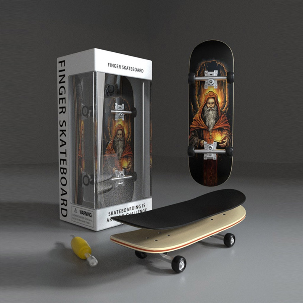 🛹 Fingerboard De Madera De Arce Con Ruedas De Rodamientos – Profesional Para Adultos Y Niños