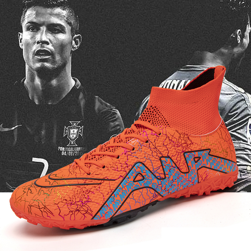 36 45 Ninos Ninas Futbol Cleats FG TF Zapatos De CR7 High Top Entrenamiento Juventud Al Aire Libre Shopee Chile