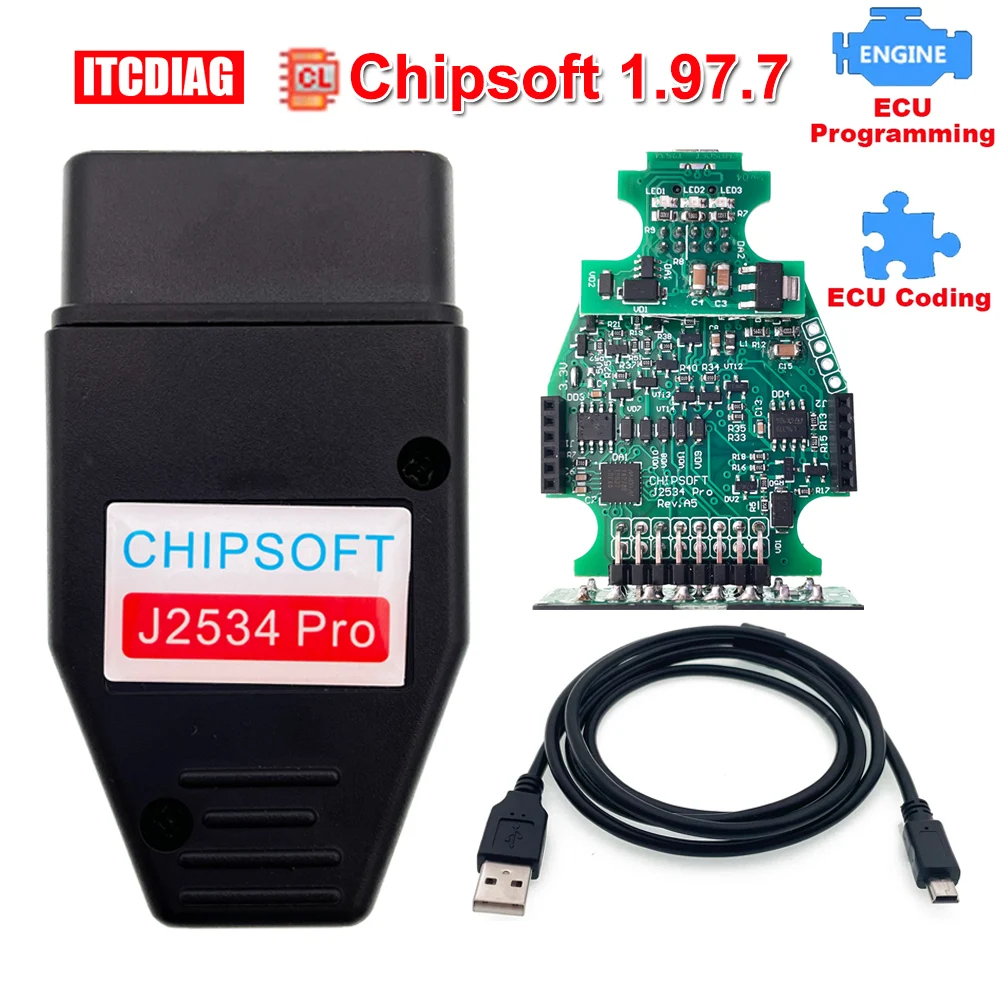 ChipLoader 1.97.7 Chipsoft J2534 Pro Kline KLine CAN BUS CANHacker