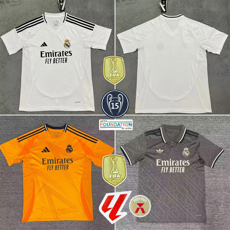 [Versión Fan] 2024-25 Real Madrid Home Away 3a Camiseta De Fútbol Para ...