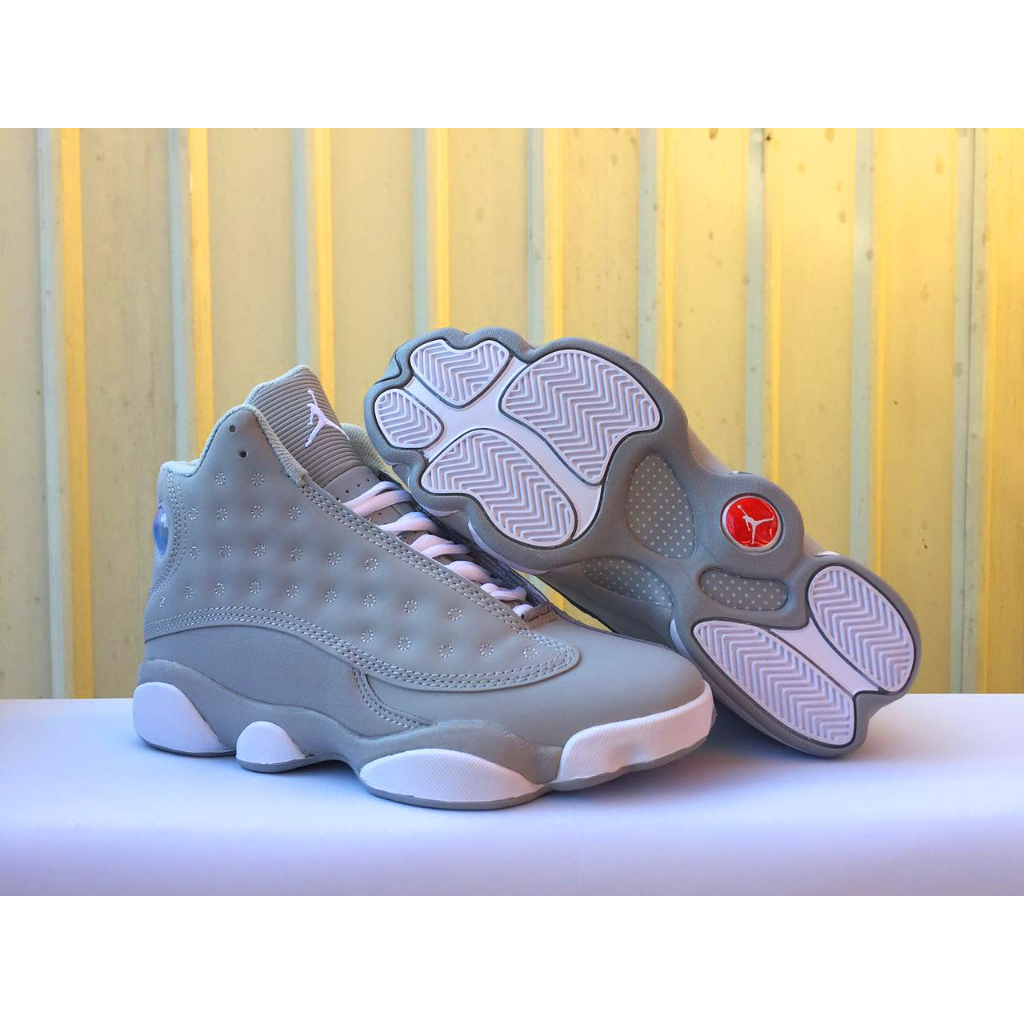 Fashion jordan 13 blanco con gris