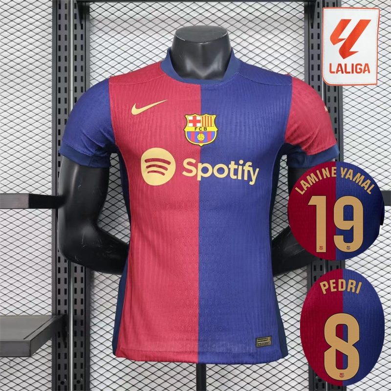 Version Jugador Barcelona 2024 2025 Polera De Futbol En Casa LFP Diseno De La Liga LAMINE YAMAL Shopee Chile