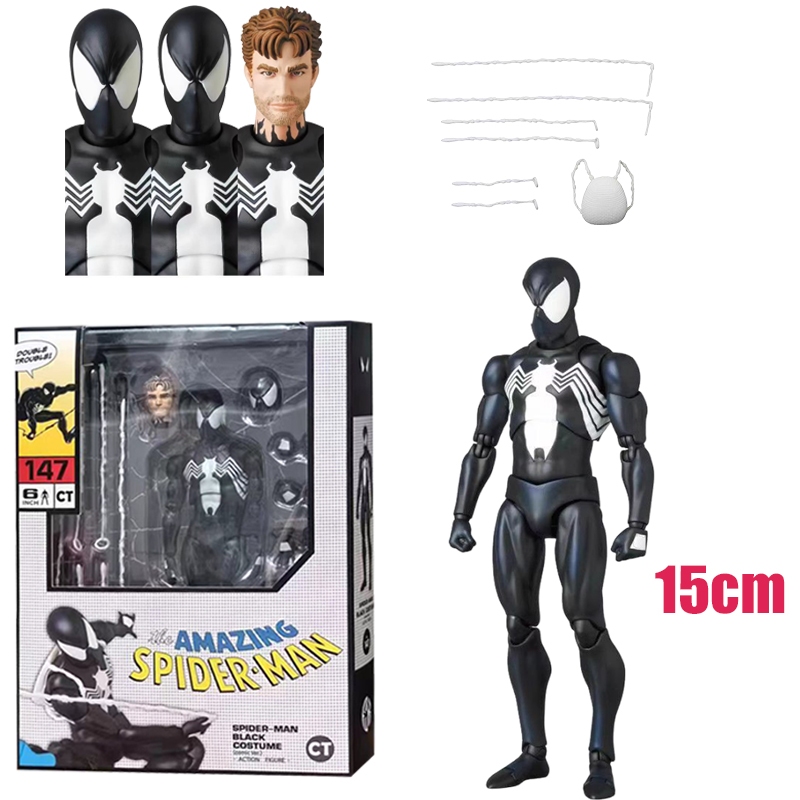 Figura De Anime De 15 Cm Spider Man A Través De La Acción De Verso