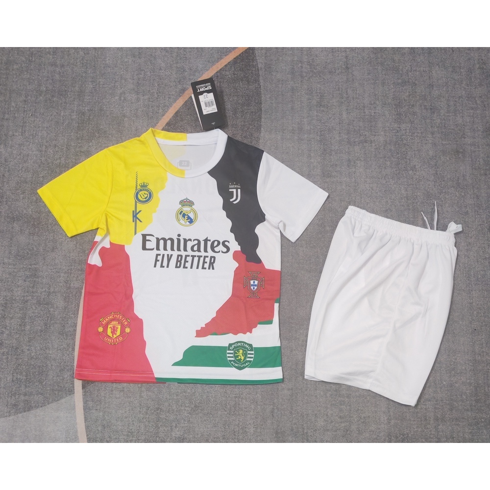 2025 Camiseta Cristiano Ronaldo Infantil Kid Conjunto De Polera De