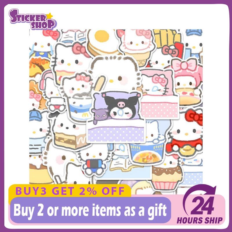 50 Stickers De Hello Kitty Sanrio De Dibujos Animados Para Teléfono ...