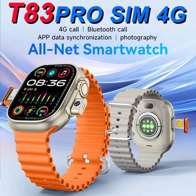 sim Card 】 T83 pro Reloj Inteligente Con Ranura Y wifi 4G 9 Ultra Tarjeta  De Video Llamada Fitness Tracker Android Smartwatch | Shopee Chile
