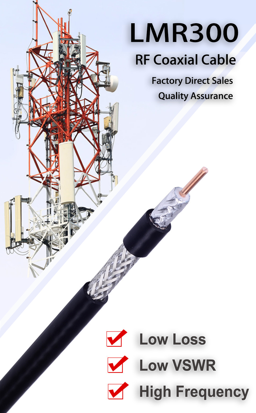 Cable Coaxial LMR300 N Macho A SMA TS9 10m 15m 20m 30m De Extensión De ...