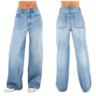 Jeans Pantalones Pantalones Pantalones Mujer Moda Alta Elástico Costura Jeans  Mujer, azul, S: : Moda