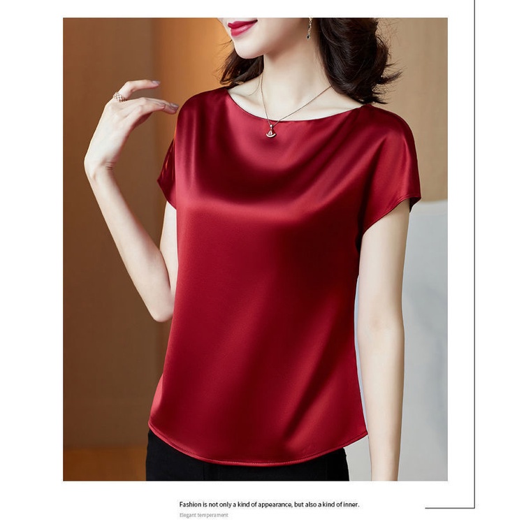 Blusa best sale saten mujer