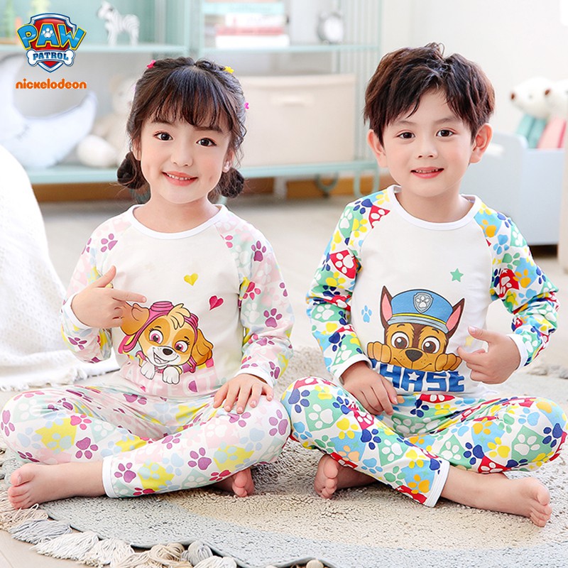 PAW Patrol Pijama De Patrulla Canina Para Ninos Y Ninas Algodon De Dibujos Animados Pijamas El Hogar Shopee Chile