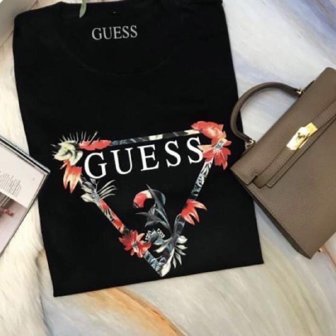 GUESS Polera Manga Corta Algodón Mujer Guess