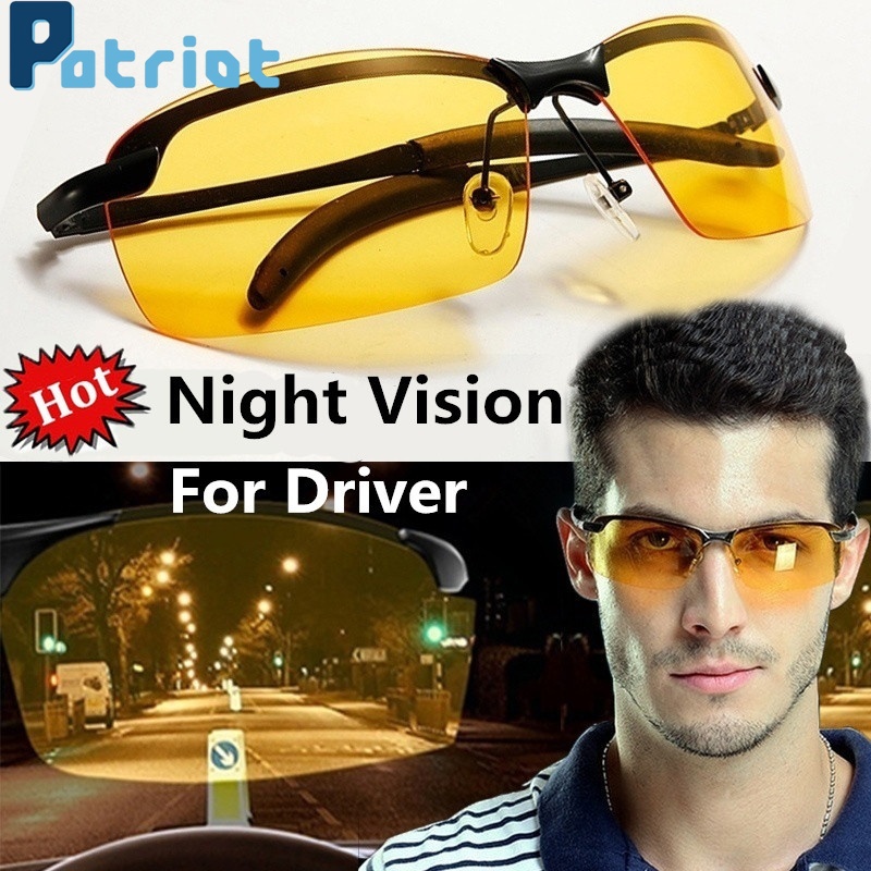 Gafas antideslumbrante de conducción con visión nocturna de aviador,  polarizadas y seguras para lluvia