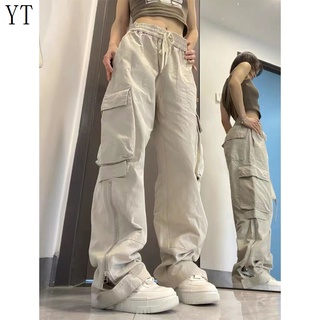 Tawnie Y2K Fairycore Streetwear Cargo Pantalones Anchos Mujeres
