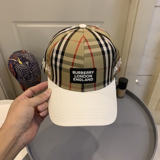 Burberry sombrero de los hombres y las mujeres de ala blanca gorro