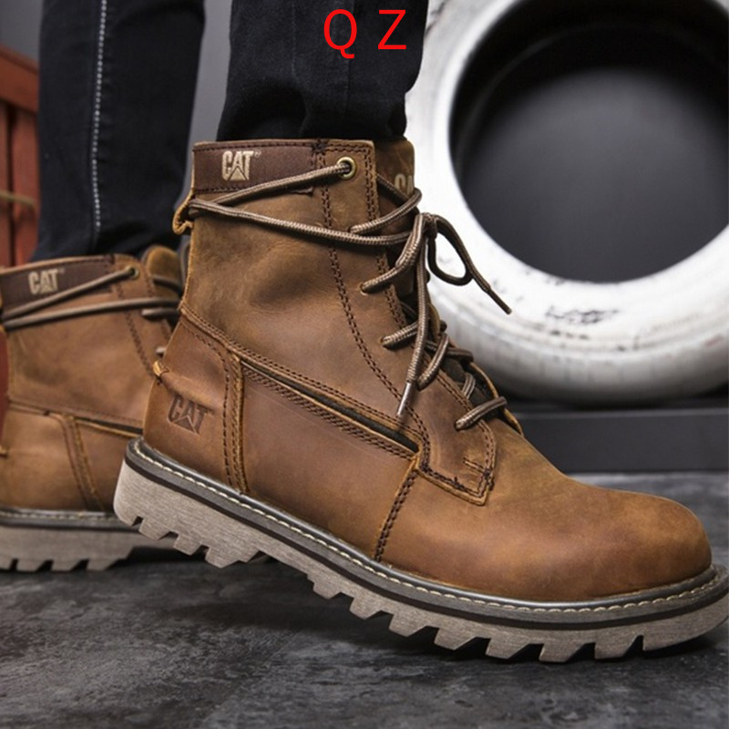 Botas de cuero discount caterpillar