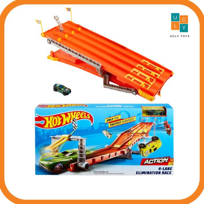 Hot Wheels Action 4 carriles eliminaci n pista de carreras