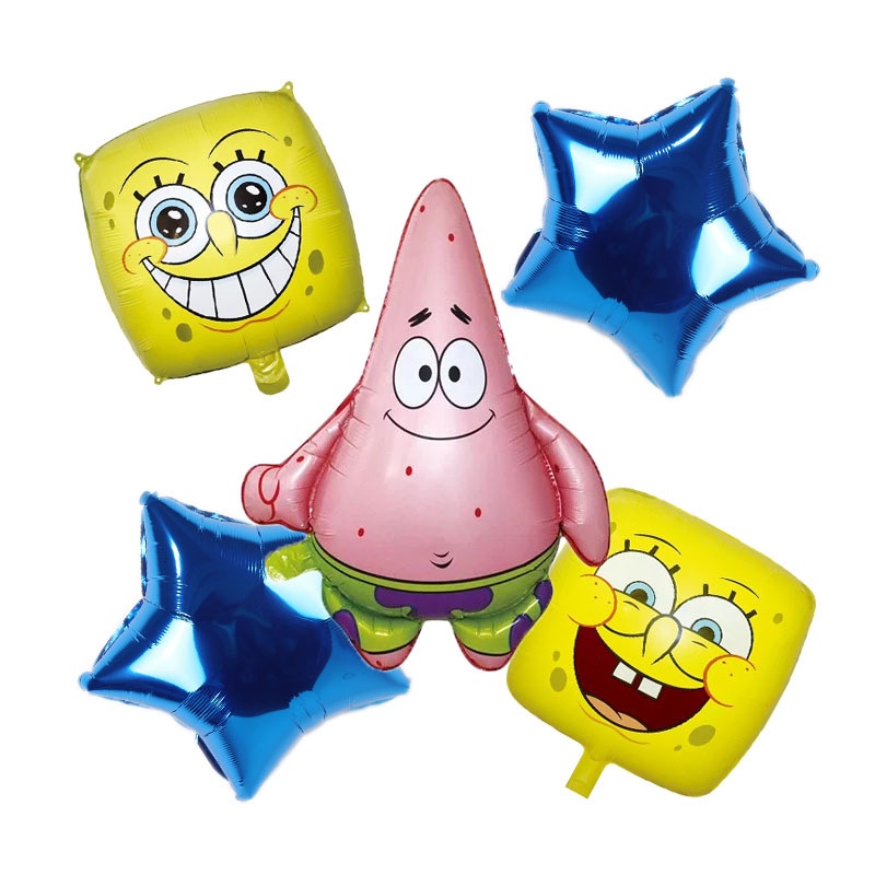 Nieve Bob Esponja Squarepants Patricio Estrella Globos De Papel De