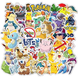 120pcs Pegatinas Pokémon Pikachu Anime Patrones de dibujos animados  Pegatinas decorativas