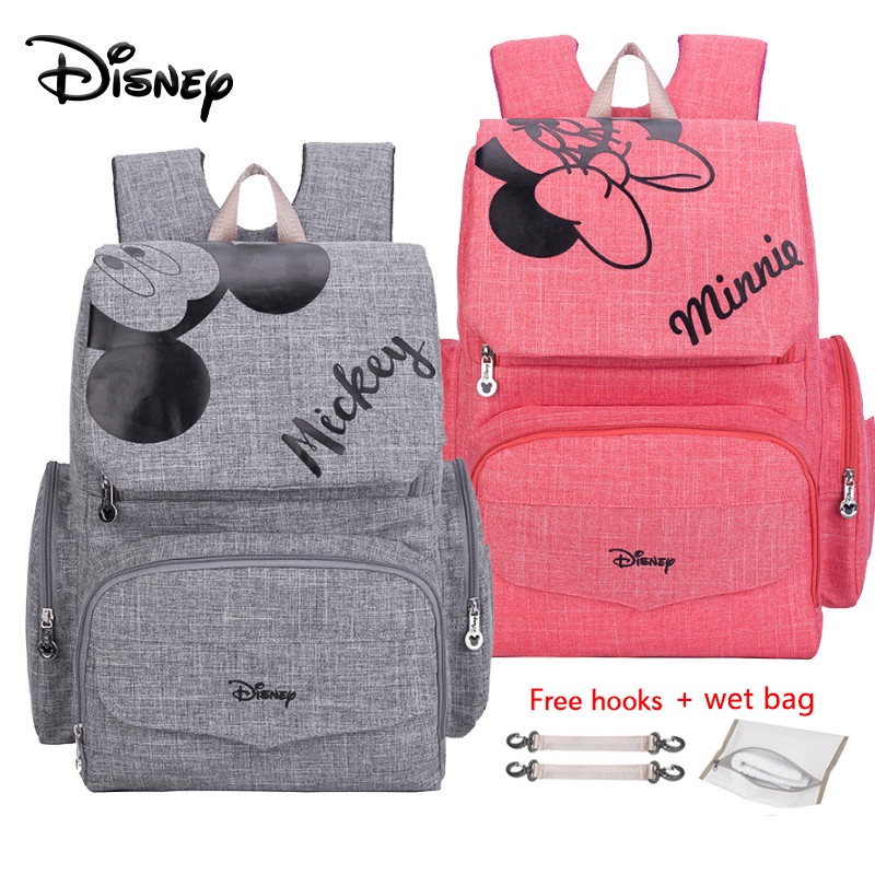 Disney 1 Par De Ganchos Gratis De Mickey Bolsas De Panales Para Bebe Bolso De Cochecito Maternal Bolsa Mochila De Maternidad Materna Mama Shopee Chile